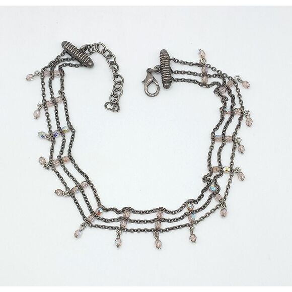 Vintage Christian DIOR Multistrand Layered Beaded Choker Necklace John Galliano - Picture 8 of 9